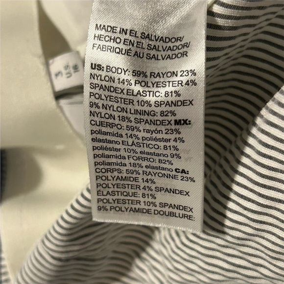 Chico's Women's Blue White Striped Capri Pants Size 16 Multicolor Casual - Picture 8 of 8